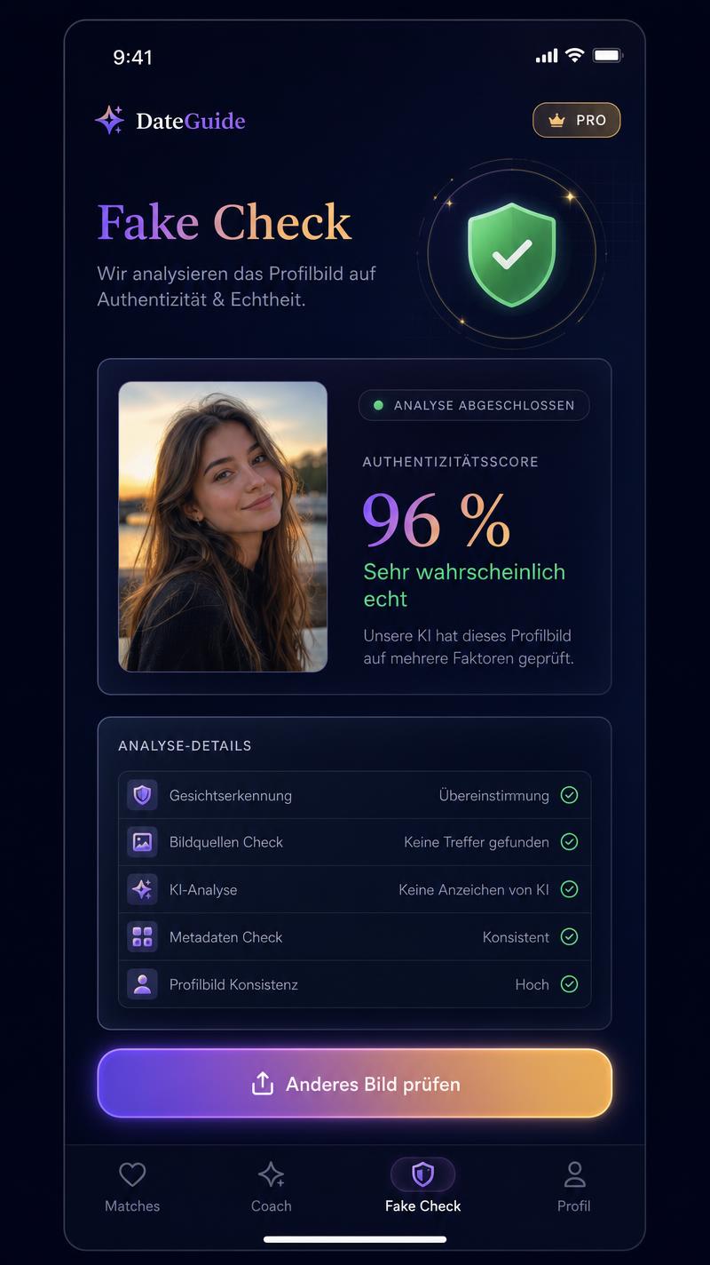 Noluvira App Funktion: Fake Check